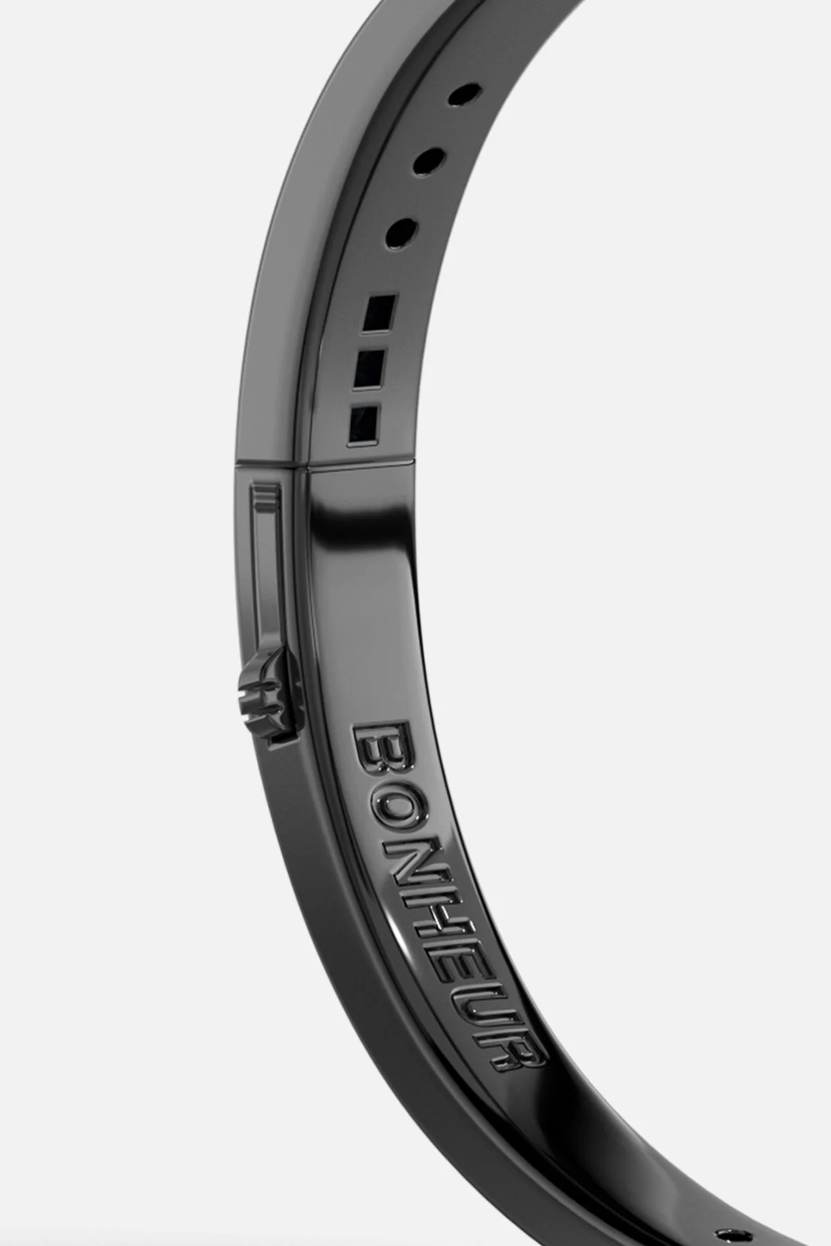 Blue Bonheur Morse Code Bangle - Image 3